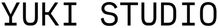 Text 'YUKI STUDIO' in black on a white background